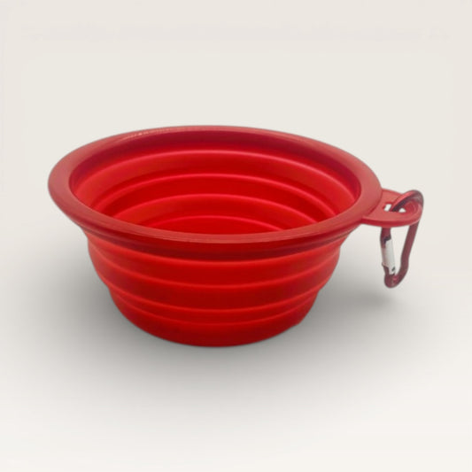 Akinu Miska pre psy červená skladacia 500 ml